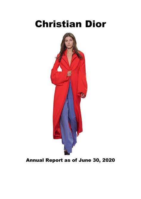 christian dior annual report 2020